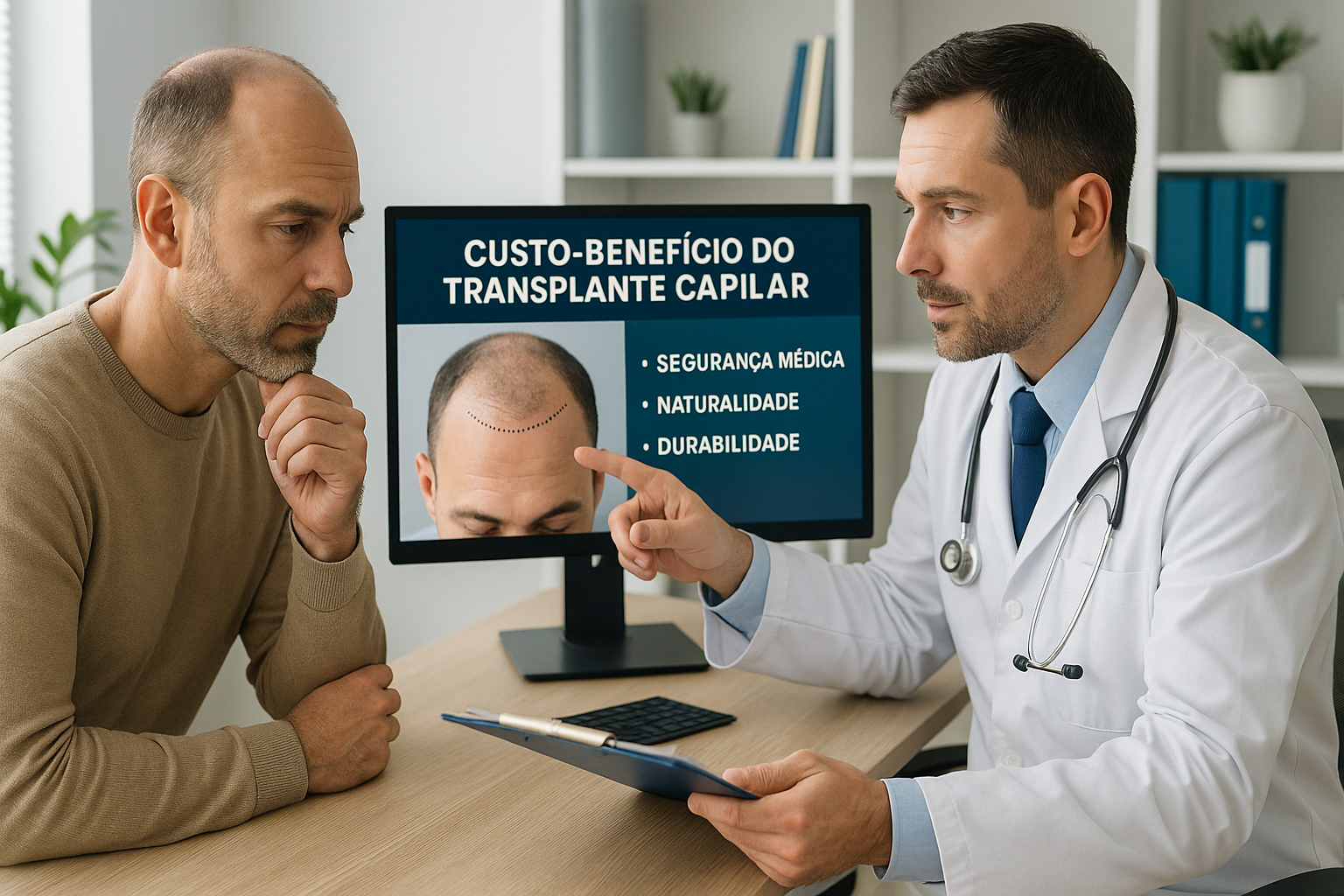 O melhor custo-benefício no Transplante Capilar